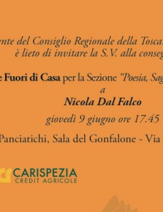 Firenze: Premio Montale fuori di casa 2016 a Nicola Dal Falco